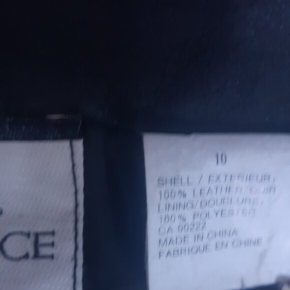 Sequence SZ 10 Black Leather Women's Fully Lined Skirt - Picture 4 of 11